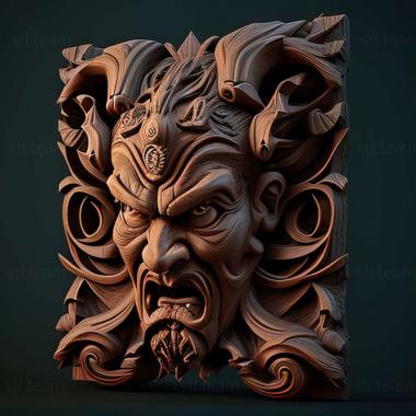 3D model Demon Tribe game (STL)